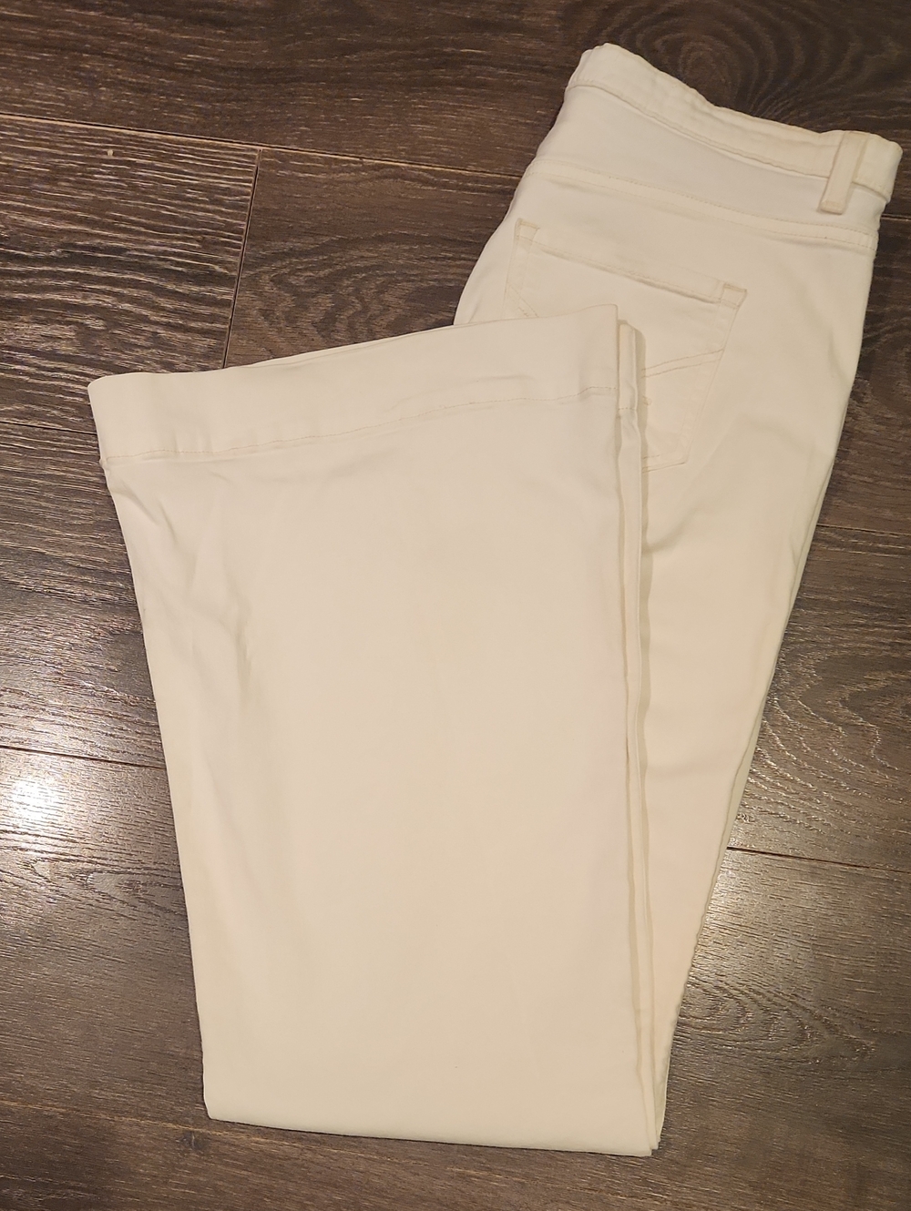 ❤️ GAP HIGH RISE WIDE LEG TROUSER JEANS, IVORY, 8 (29) - Picture 7 of 7